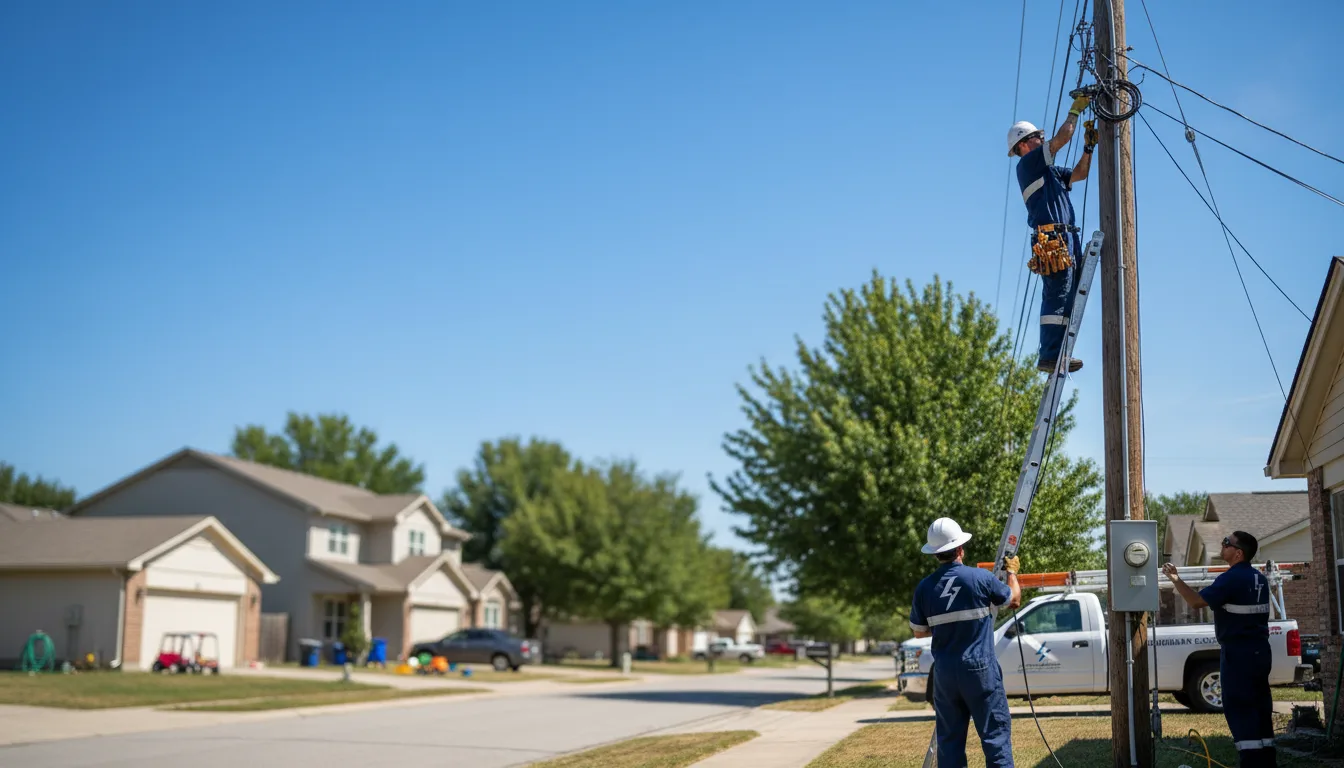 Residential electrician providing installation services in Junction City, KS